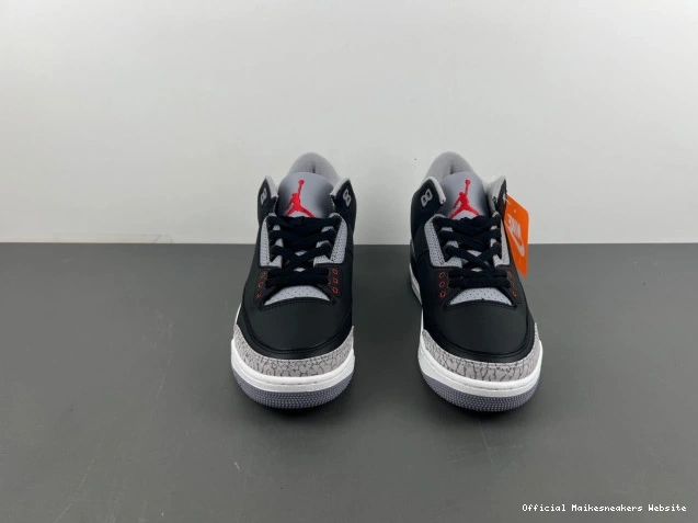 Official Maikesneakers Cement DN3707-010 Air Jordan Black 3 0716